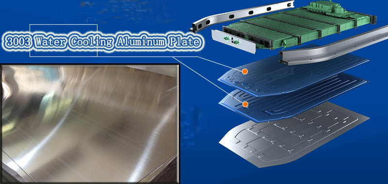 3003 o Automobile Water Cooling Aluminum Plate