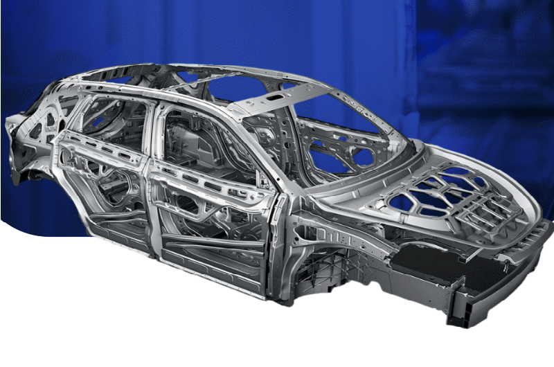 5182-H19 aluminum alloy used as the material of automobile body panels, four doors and two covers.