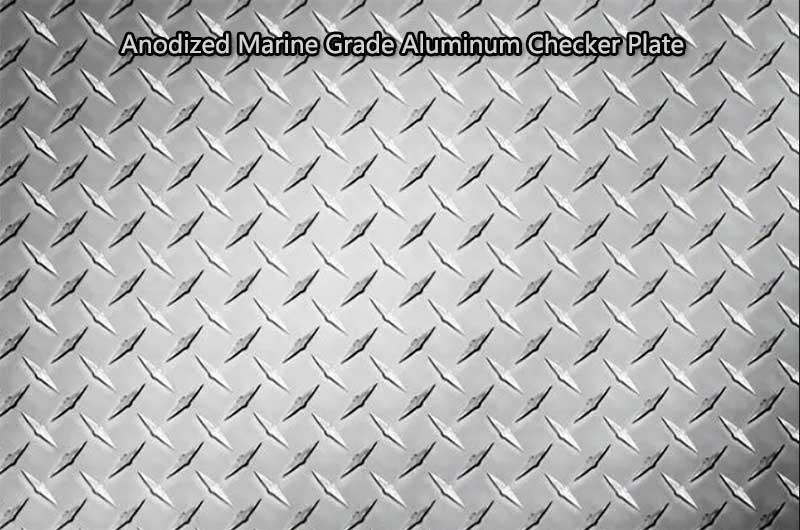Anodized Marine Grade Aluminum Checker Plate